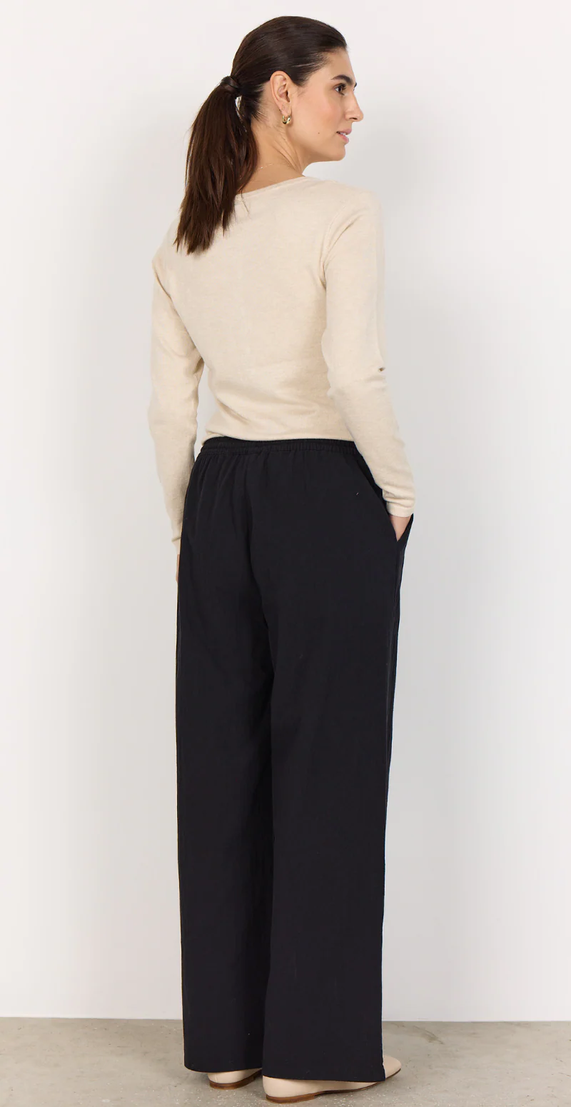 Sally buks med lige ben og lommer navy LikeLondon - Image 6