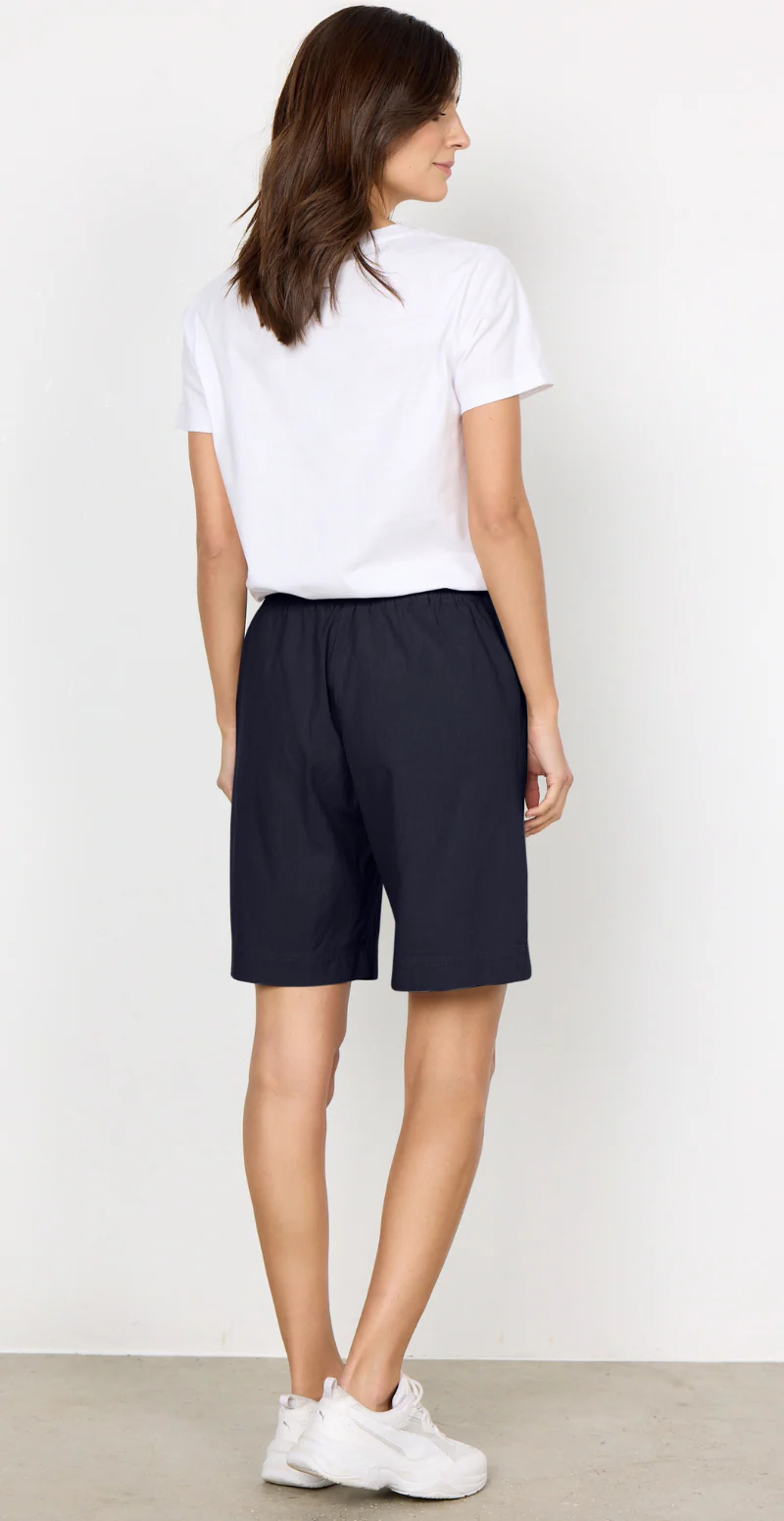 Sally shorts med elastik og lommer navy LikeLondon - Image 3