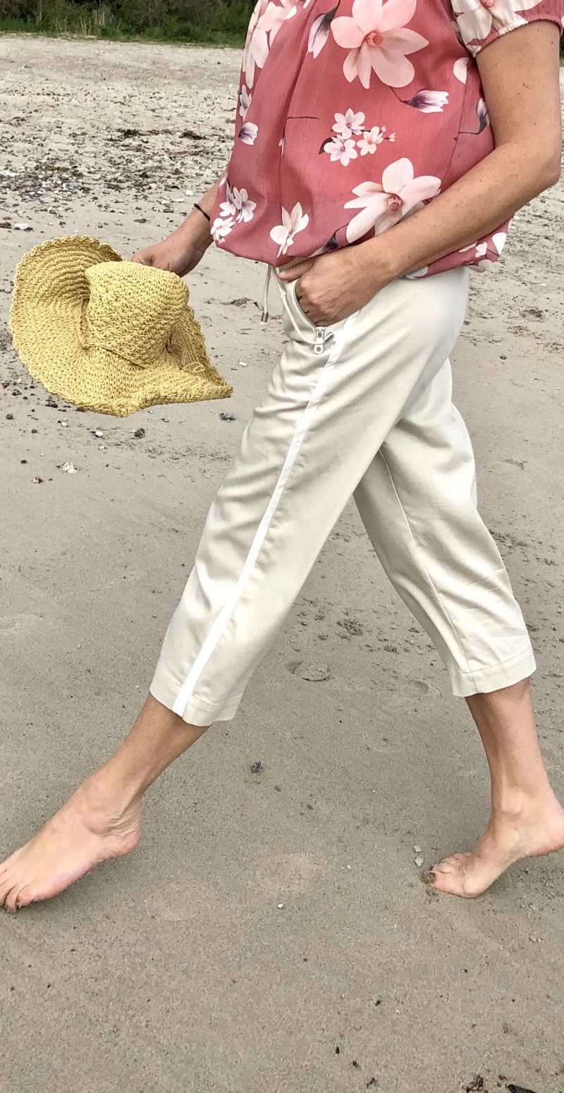 Sand capribuks med strib - Image 3