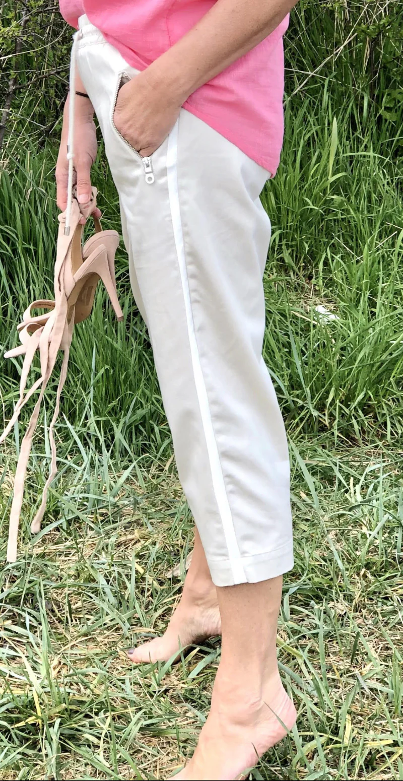 Sand capribuks med strib - Image 4