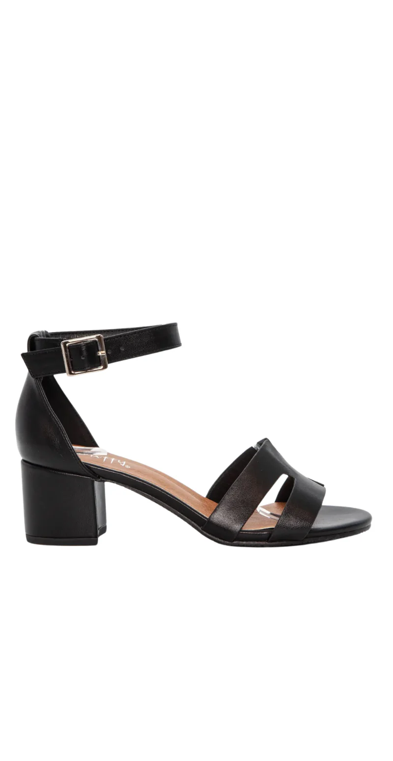 Sandal med blokhæl i trendy look sort Duffy - Image 2