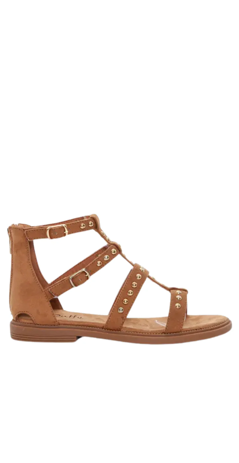 Sandal med nittedekoration camel Duffy - Image 2