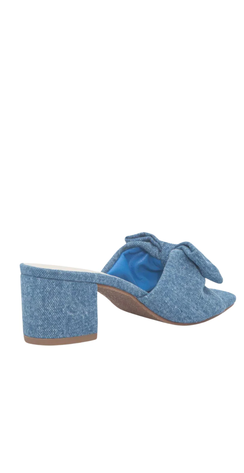 Sandal med sløjfe denim - Image 5
