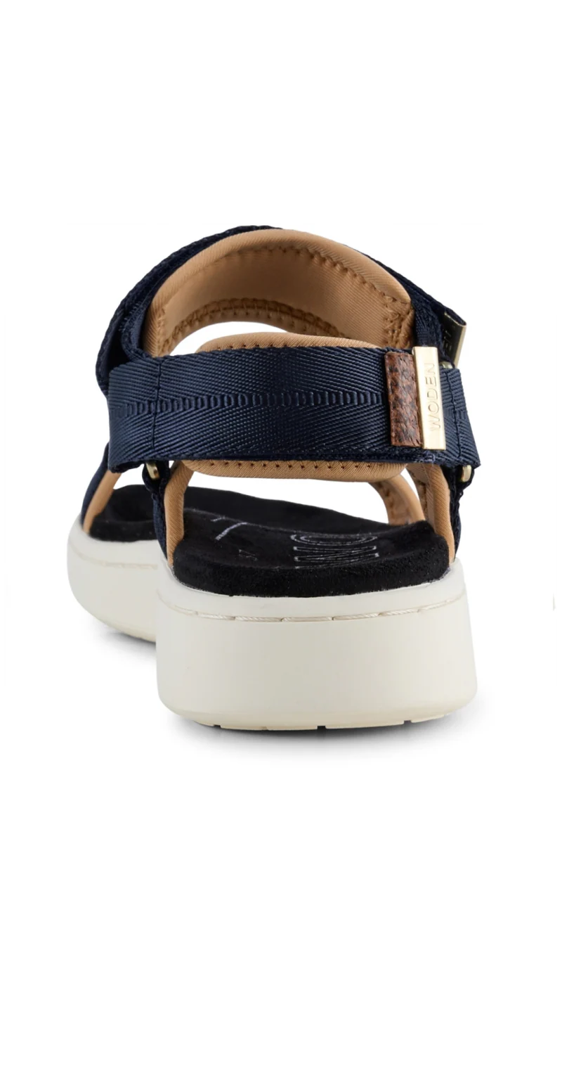 Sandal med velcro i navy - Image 12