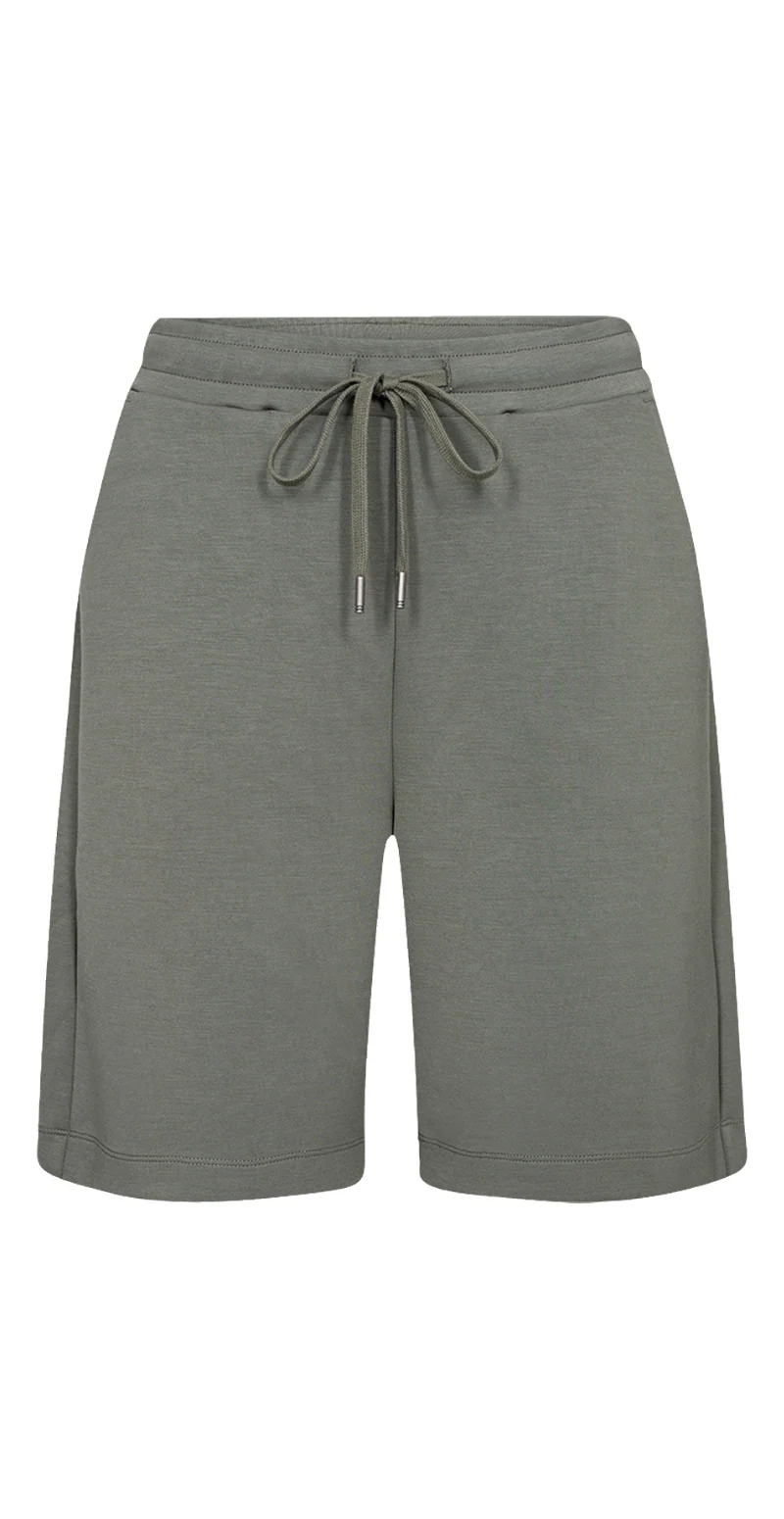 Shorts i modal kvalitet khaki - Image 2