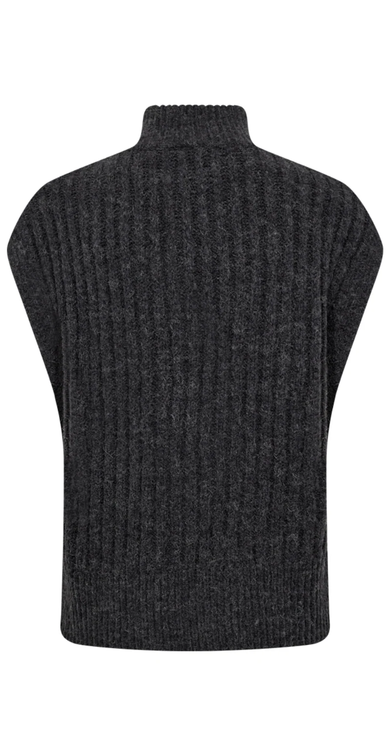 Sila vest i uld grå - Image 2
