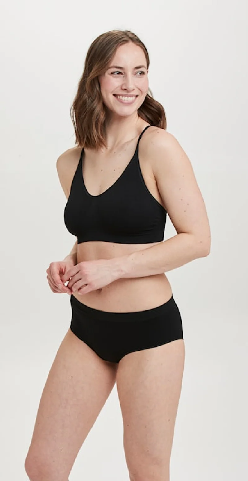 Sorte microfiber hipster trusser - Image 4
