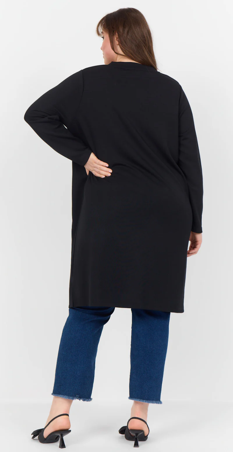Tunika med v-udskæring sort - Image 5