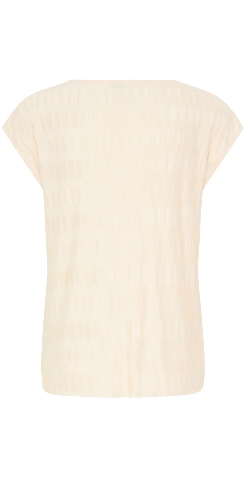 Uvika bluse med mønstret plissé birch B.young - Image 6