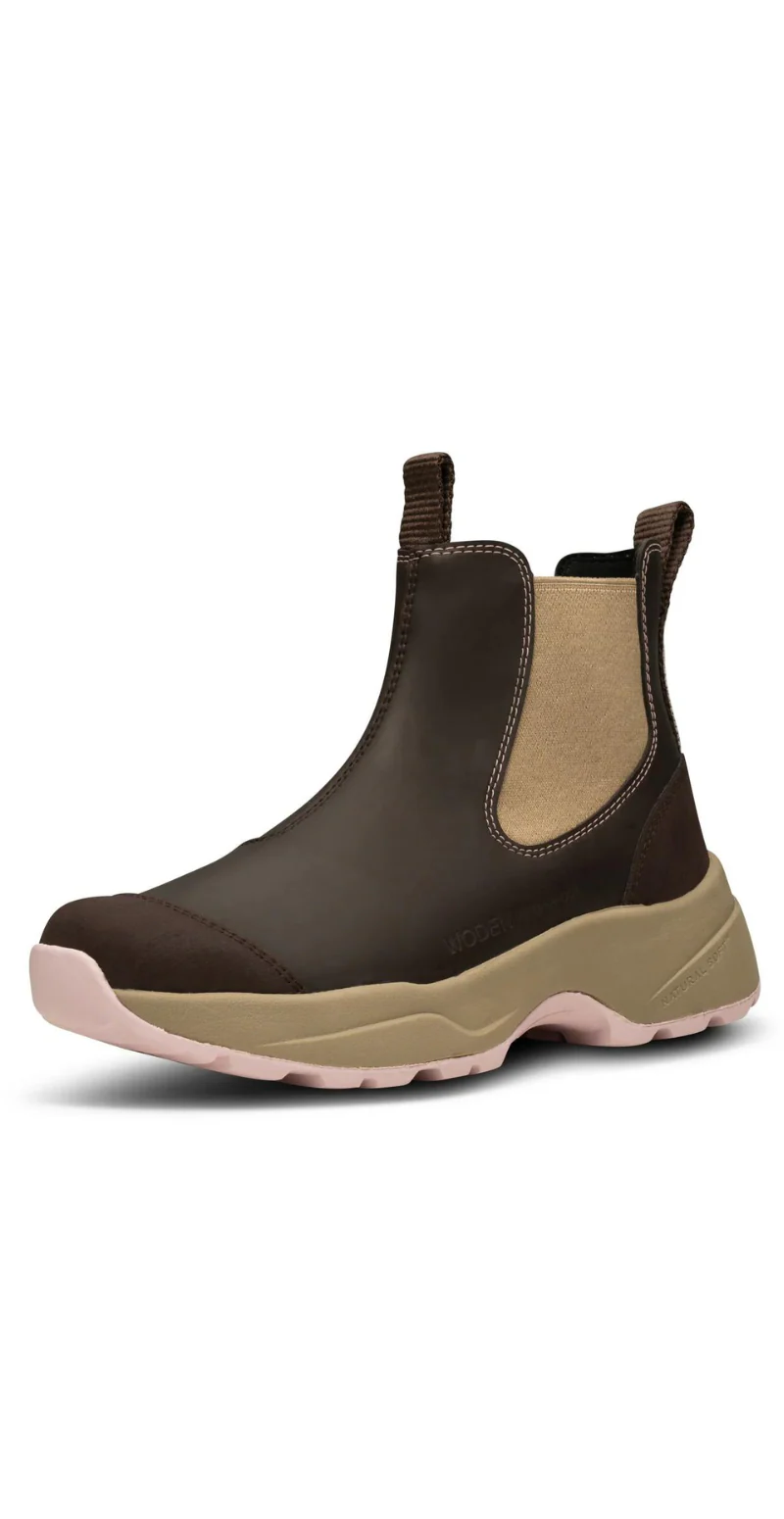 Vandtæt slip-on støvle chokolate/light lilac - Image 3