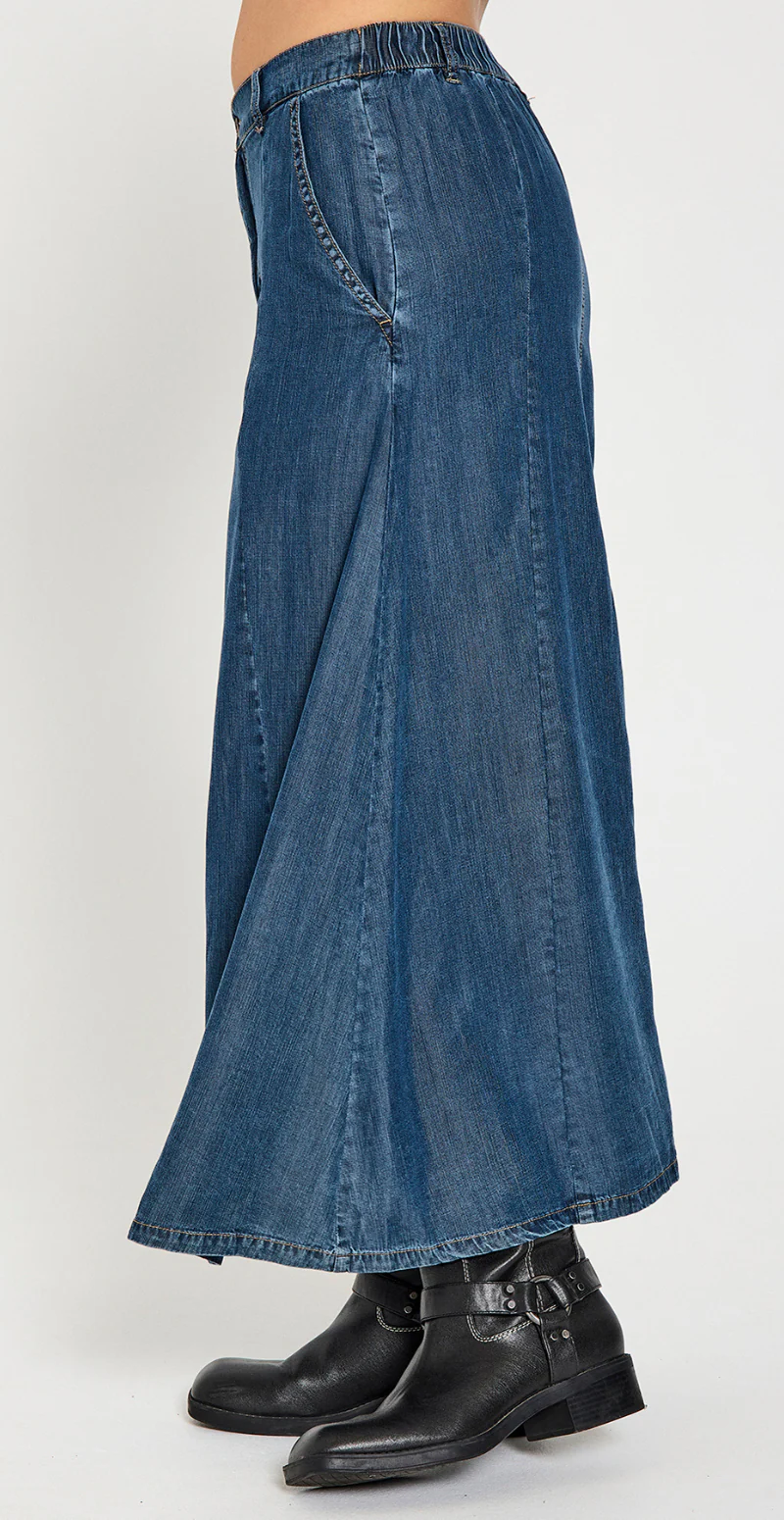 Wilke nederdel medium blue denim - Image 5