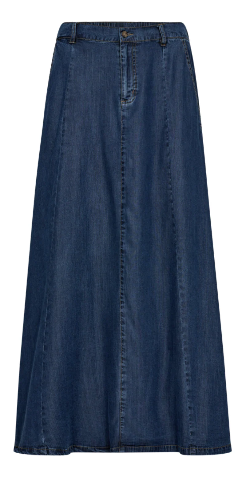 Wilke nederdel medium blue denim - Image 6
